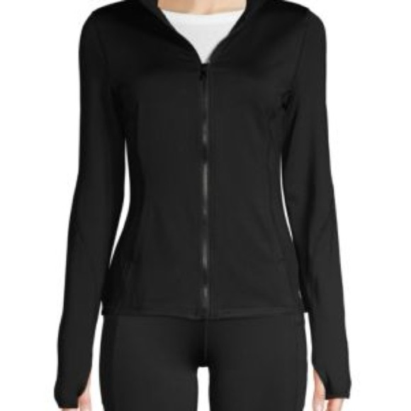 Women's Black Zip-Up Hoodie - Picture 4 of 9